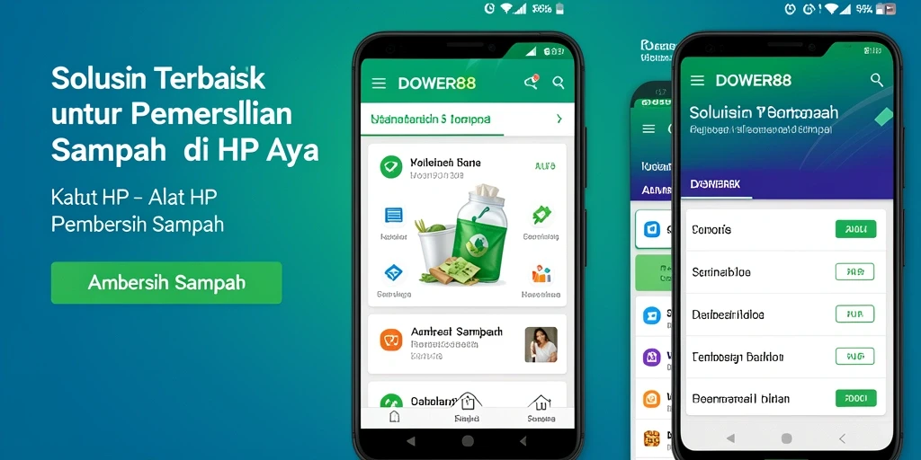 Tampilan antarmuka pengguna DOWER88 dengan fitur pembersihan yang mudah digunakan.