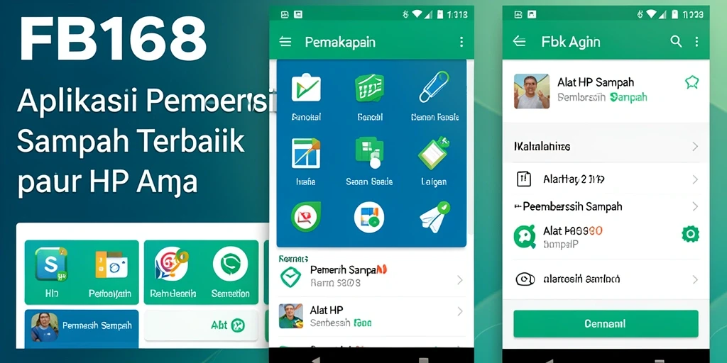 Antarmuka FB168 yang sederhana dan efisien untuk pembersihan sampah.