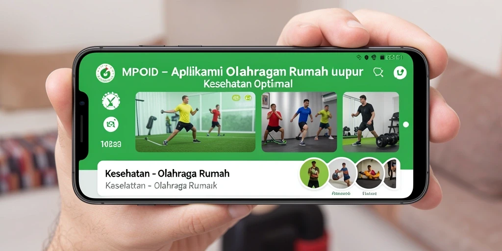 Antarmuka MPOID yang menarik dan mudah digunakan untuk olahraga rumah.