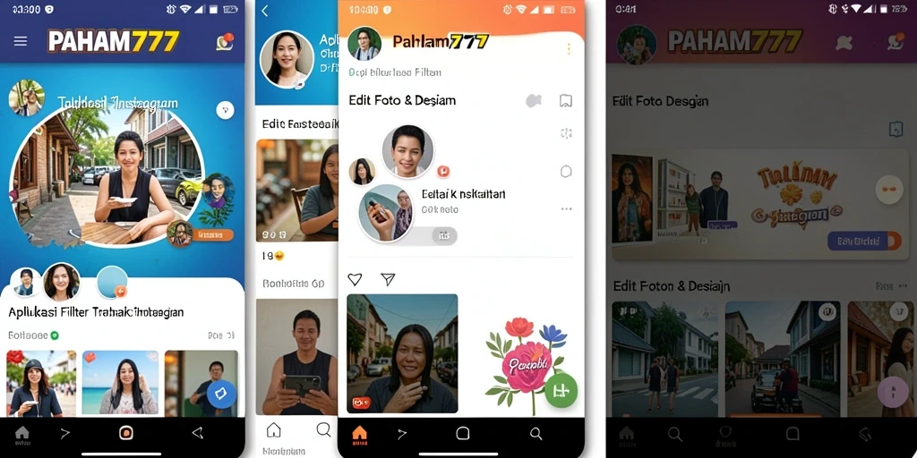 Screenshot utama PAHAM777 menunjukkan beragam filter Instagram yang menarik.