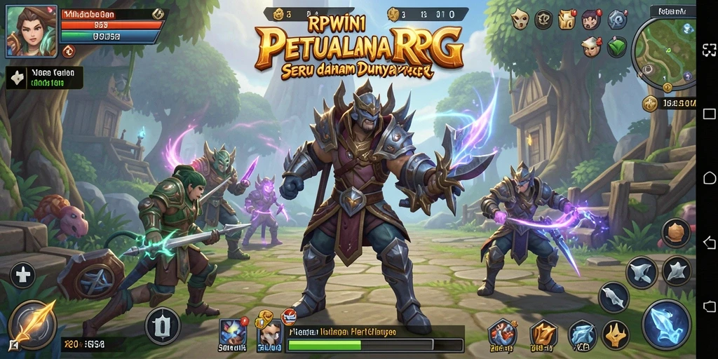 Antarmuka RPWIN1 yang menarik dan intuitif untuk game RPG.