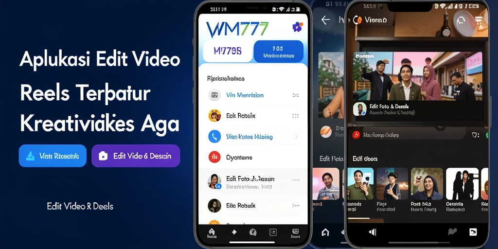 Antarmuka Ramah Pengguna Aplikasi Edit Video Reels VM777.