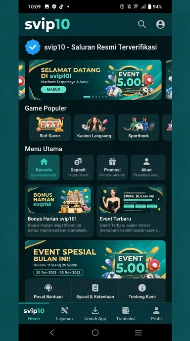 Halaman Resmi Unduh SVIP10 untuk Pengguna Android